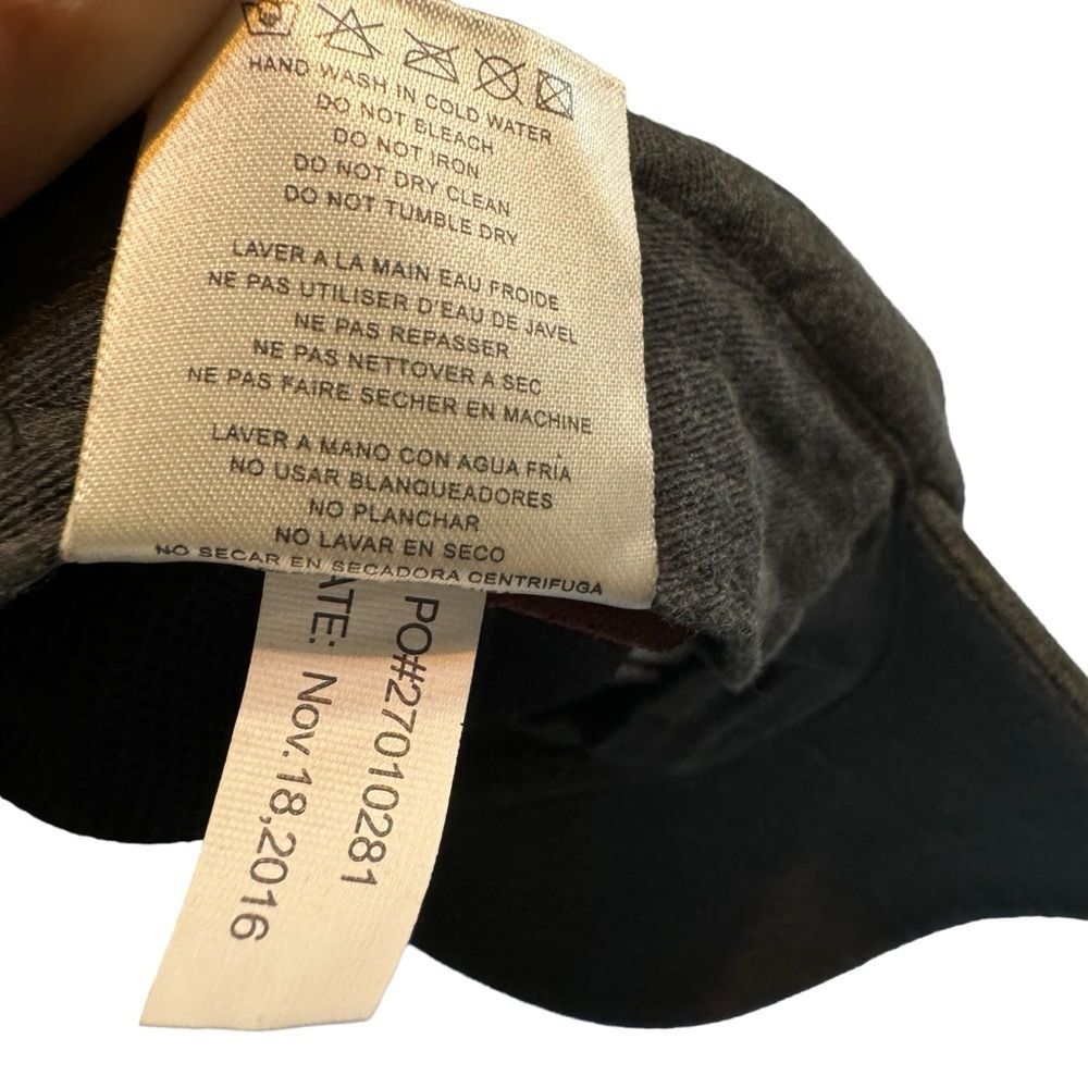 Adams Fashion Headwear Dark Gray NOPE Print Hat Adjustable Baseball Cap - Picture 4 of 6